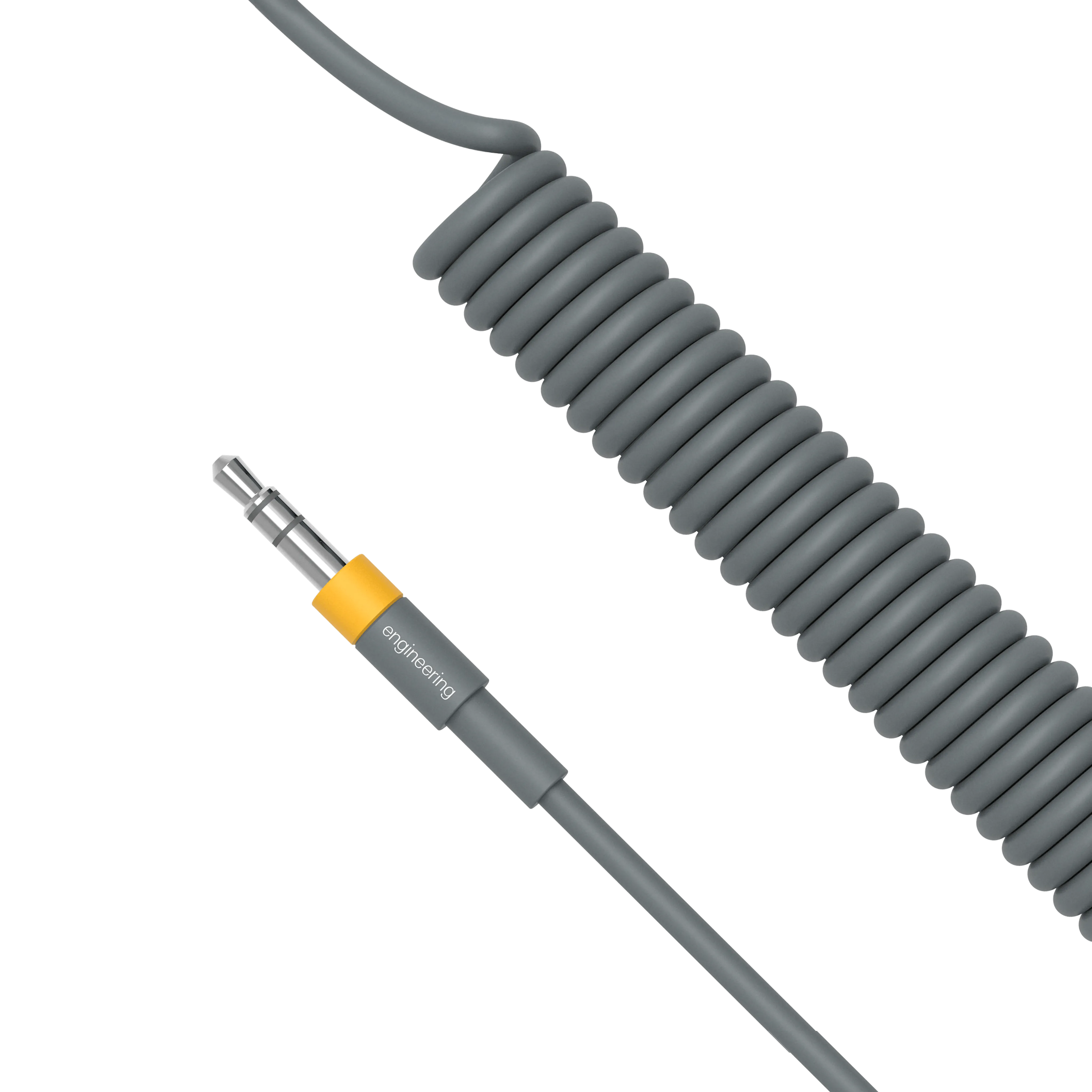 slim audio cable curly