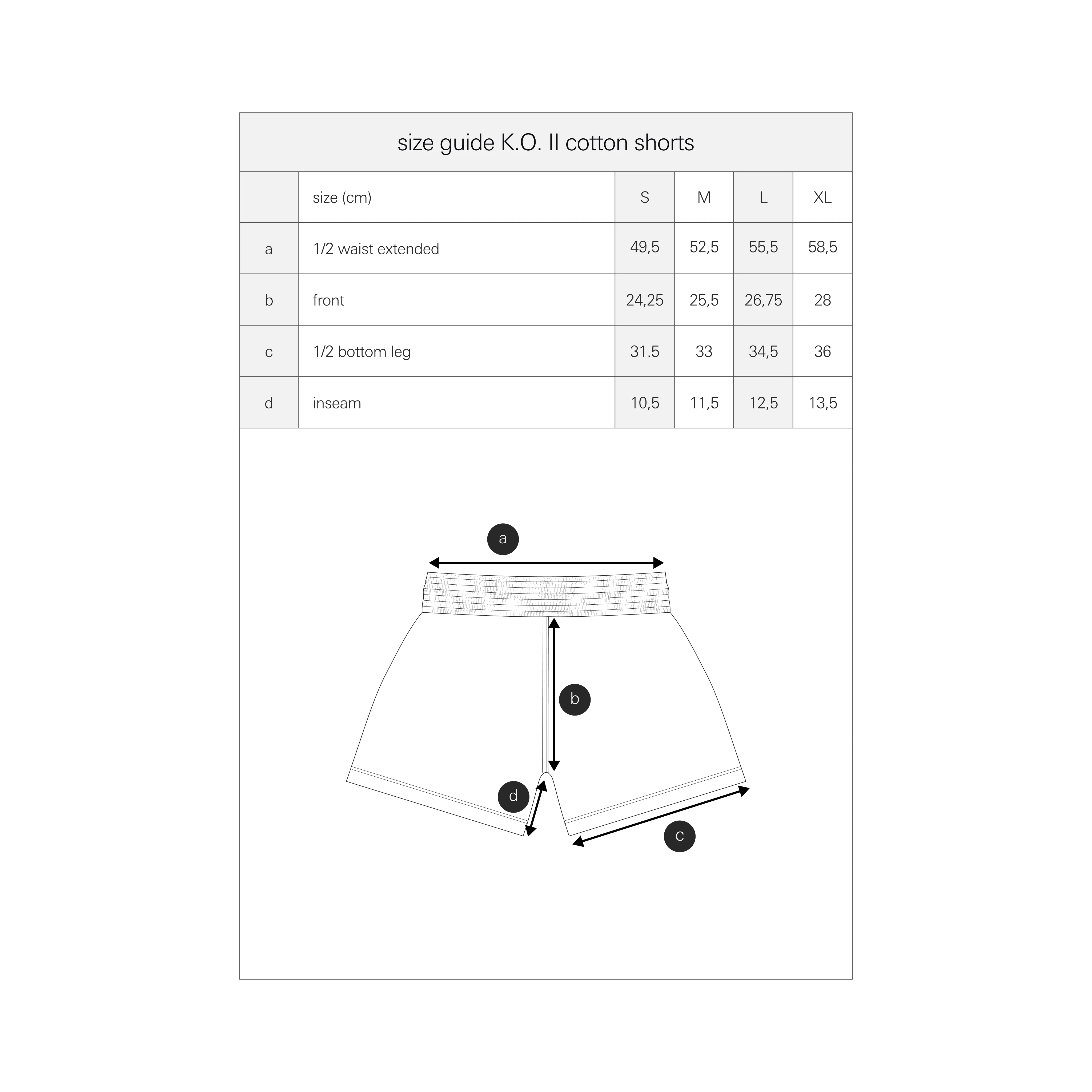 K.O. II cotton shorts