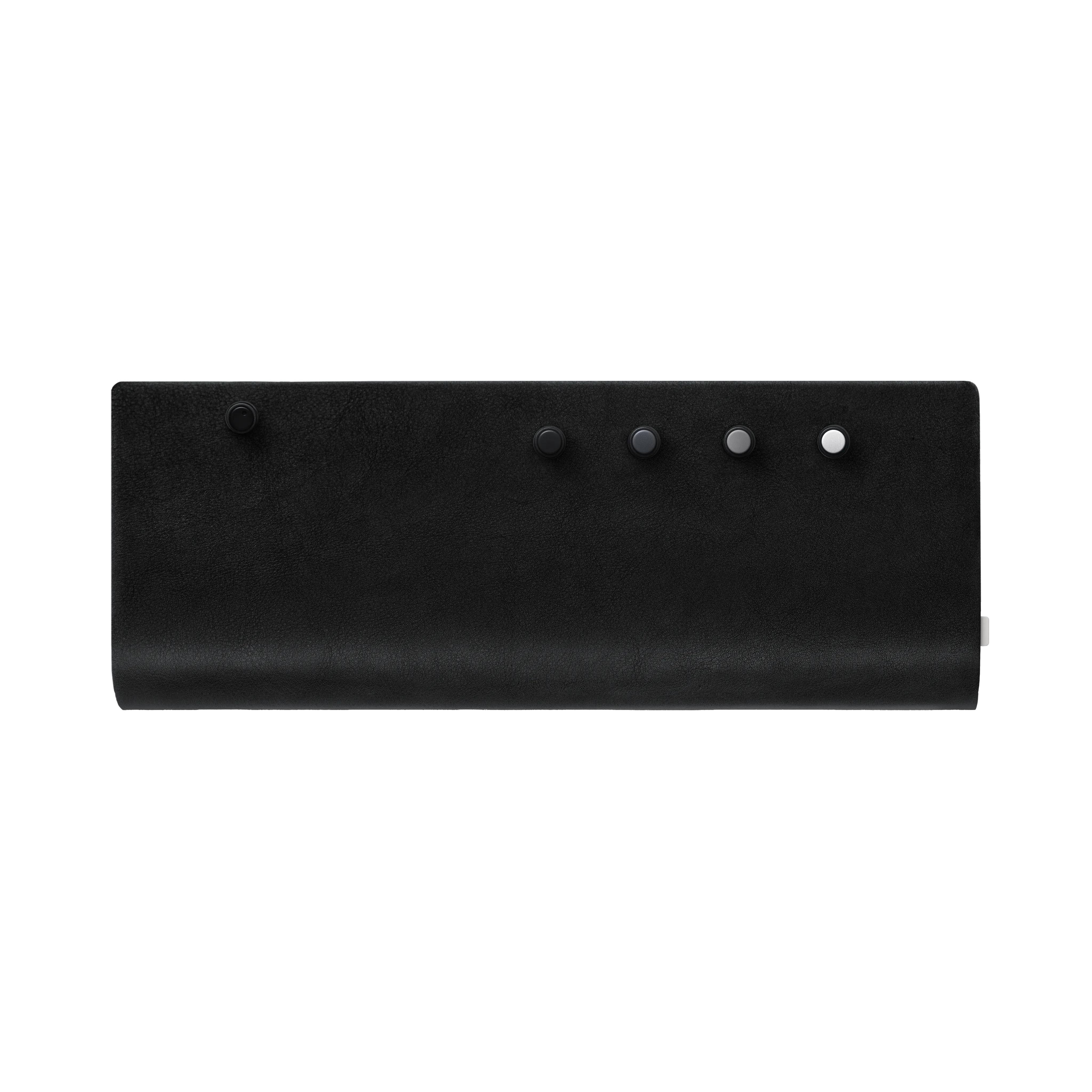 field leather wrap black