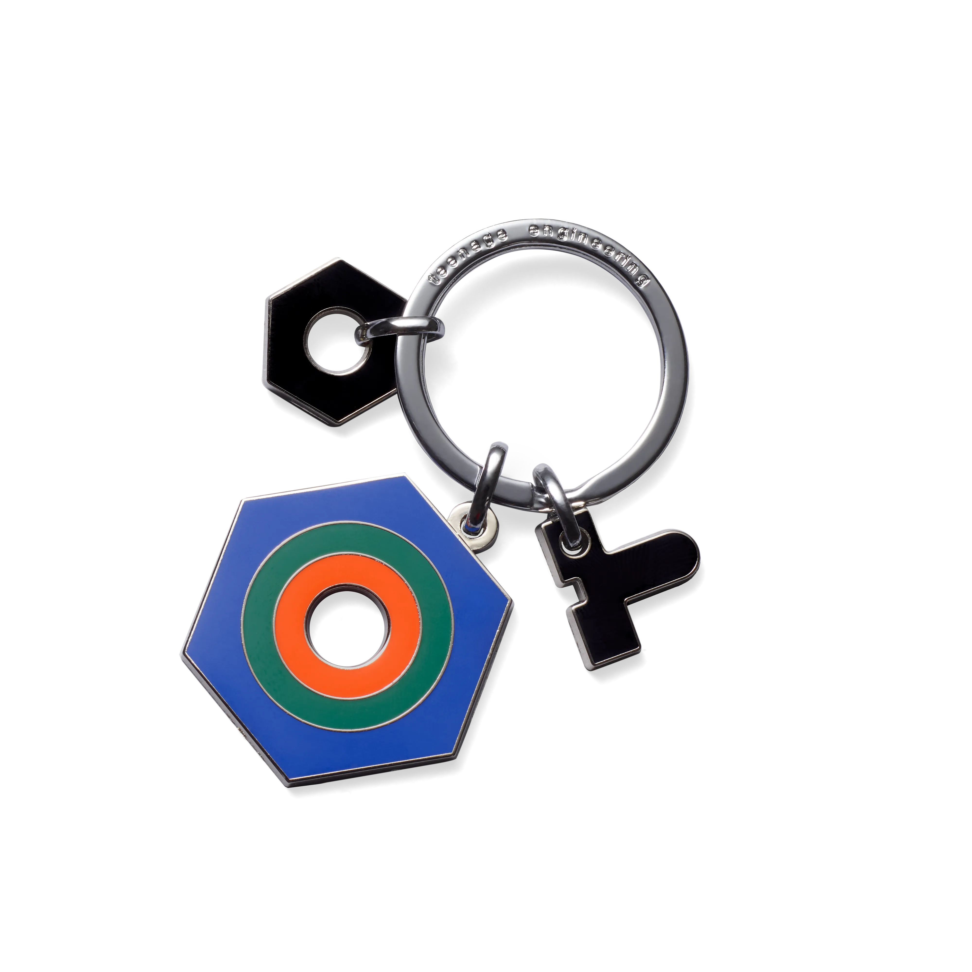 rainbow nut keychain