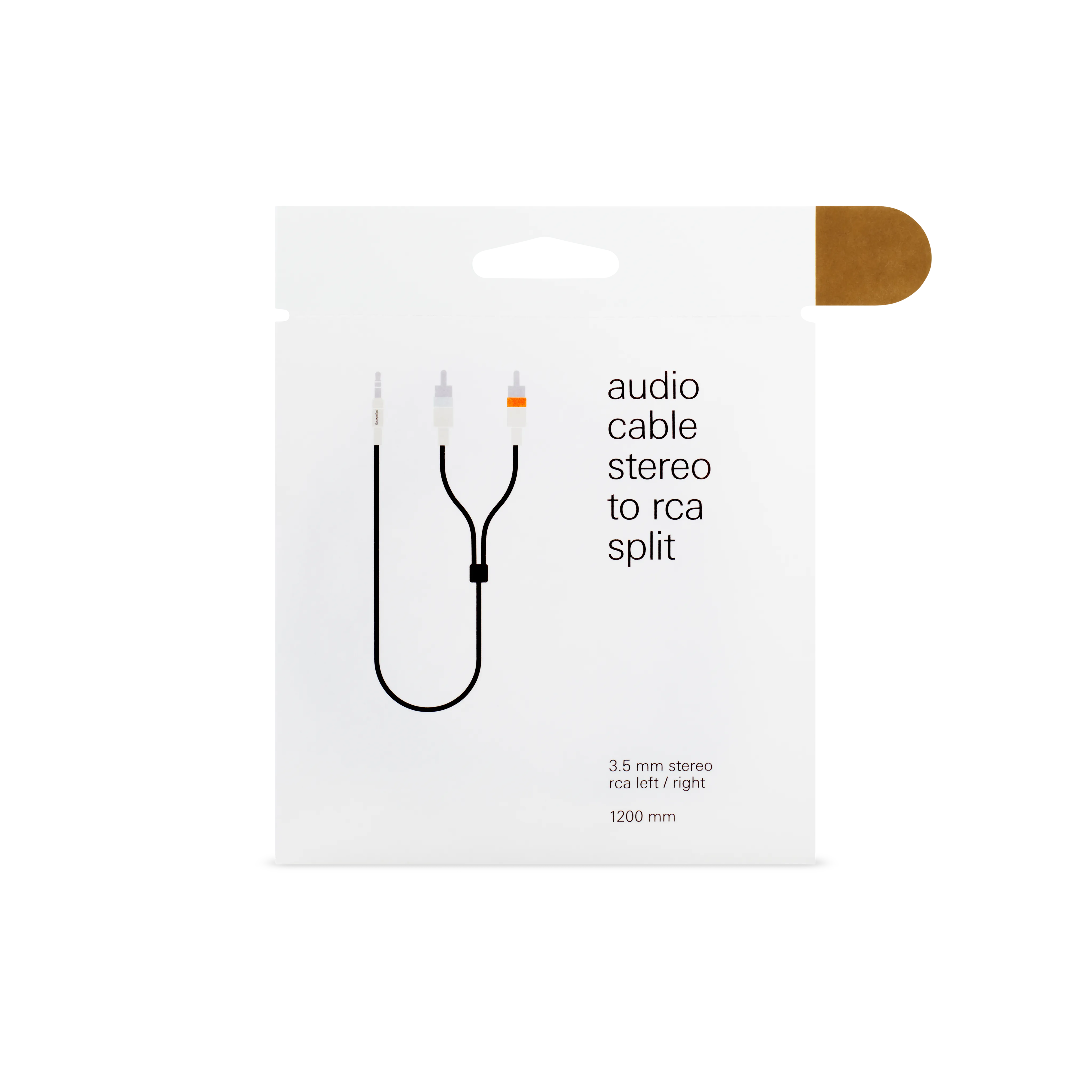textile audio cable 3.5 mm - 2x rca
